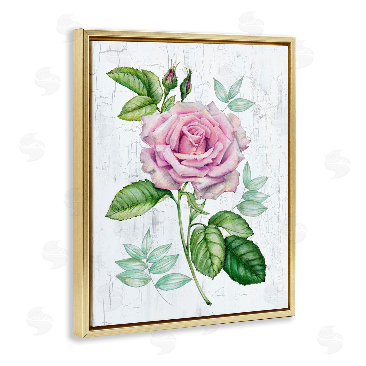 English Manor Rose Gold Floating Frame Canvas Wall Art, Home Decor by Levison Design