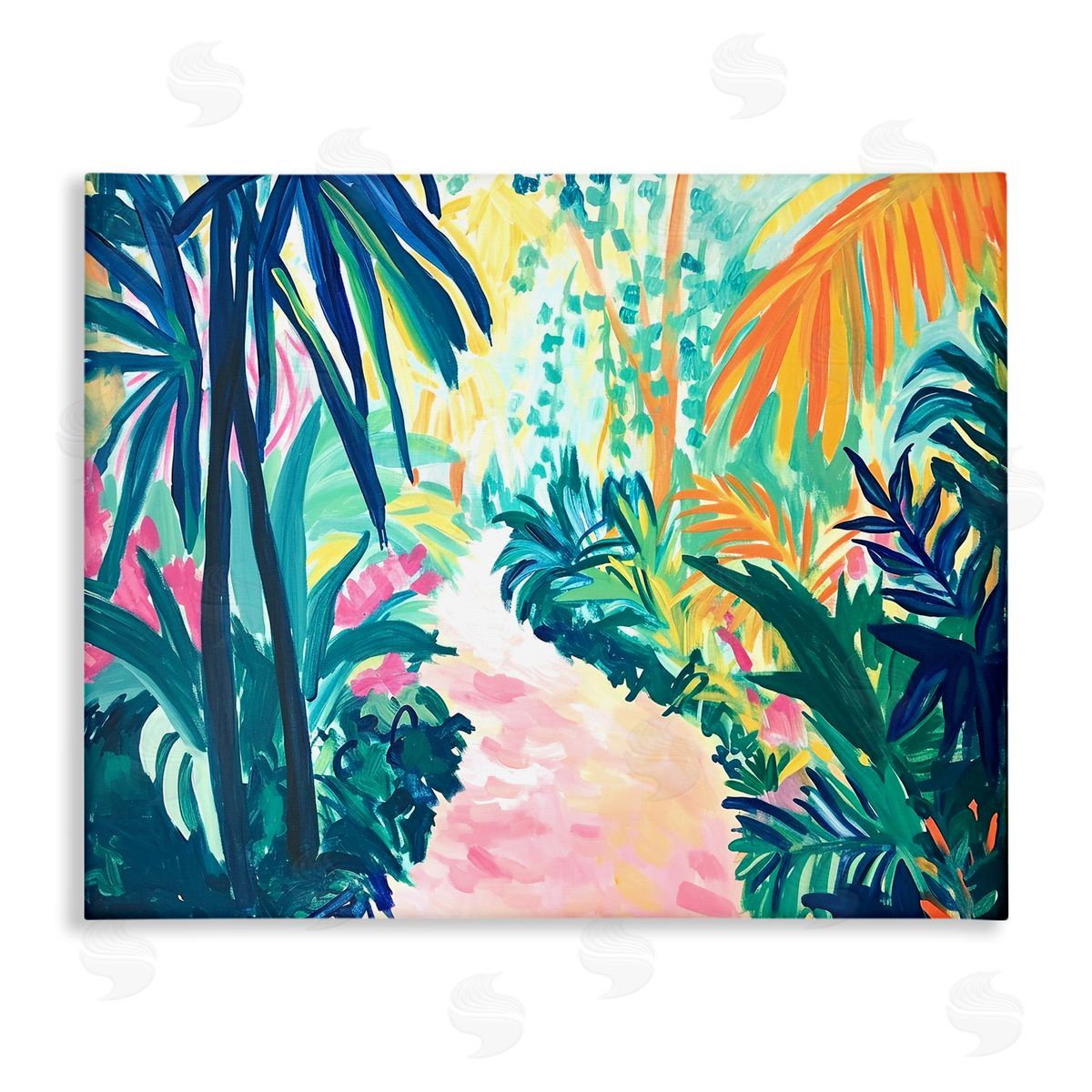 Garden Of Bright Color Canvas Wall Art, Home Decor by Ramona Murdock