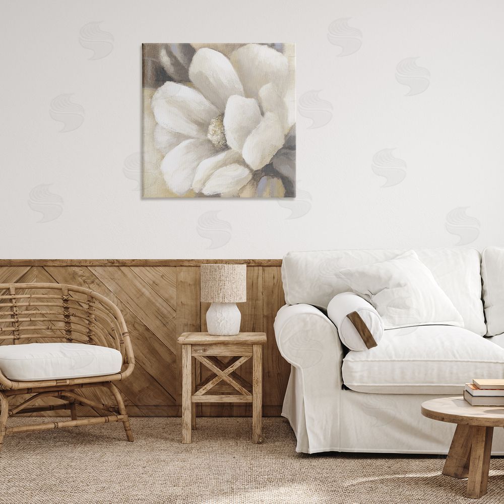 Lanie Loreth Magnolia Flower Petals Canvas Wall Art Print in Room