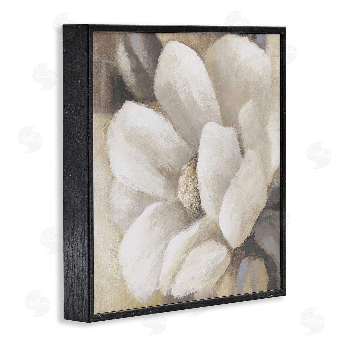 Lanie Loreth Magnolia Flower Petals Black Framed Giclee Wall Art Print