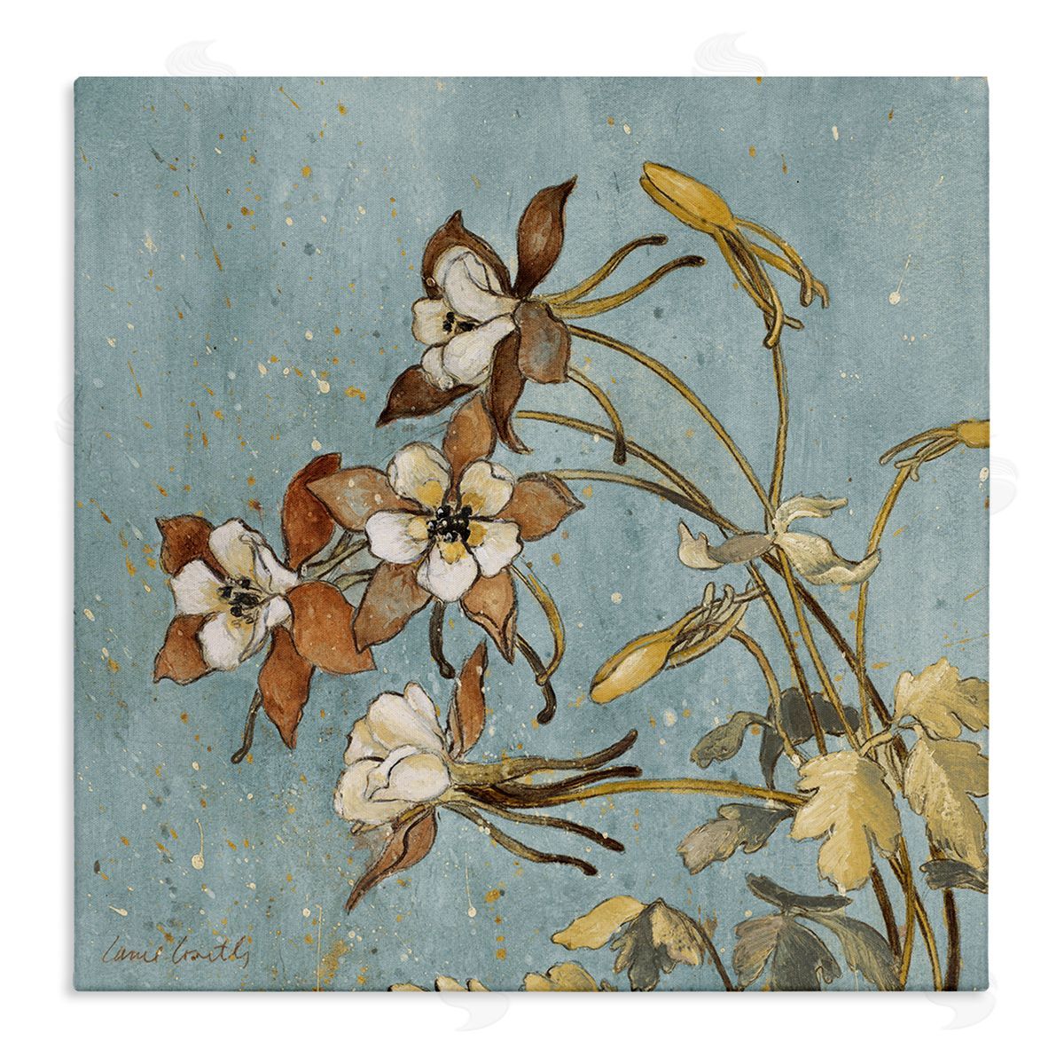 Rustic Blooming Buds Canvas Wall Art, Home Decor by Lanie Loreth