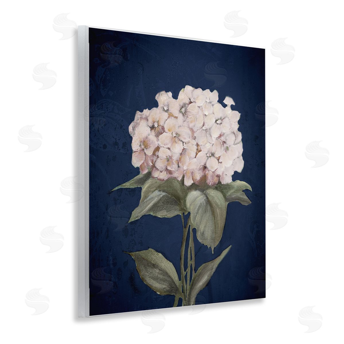 Single Hydrangea Bloom Wood Plaque Wall Art, Home Decor by Patricia Pinto