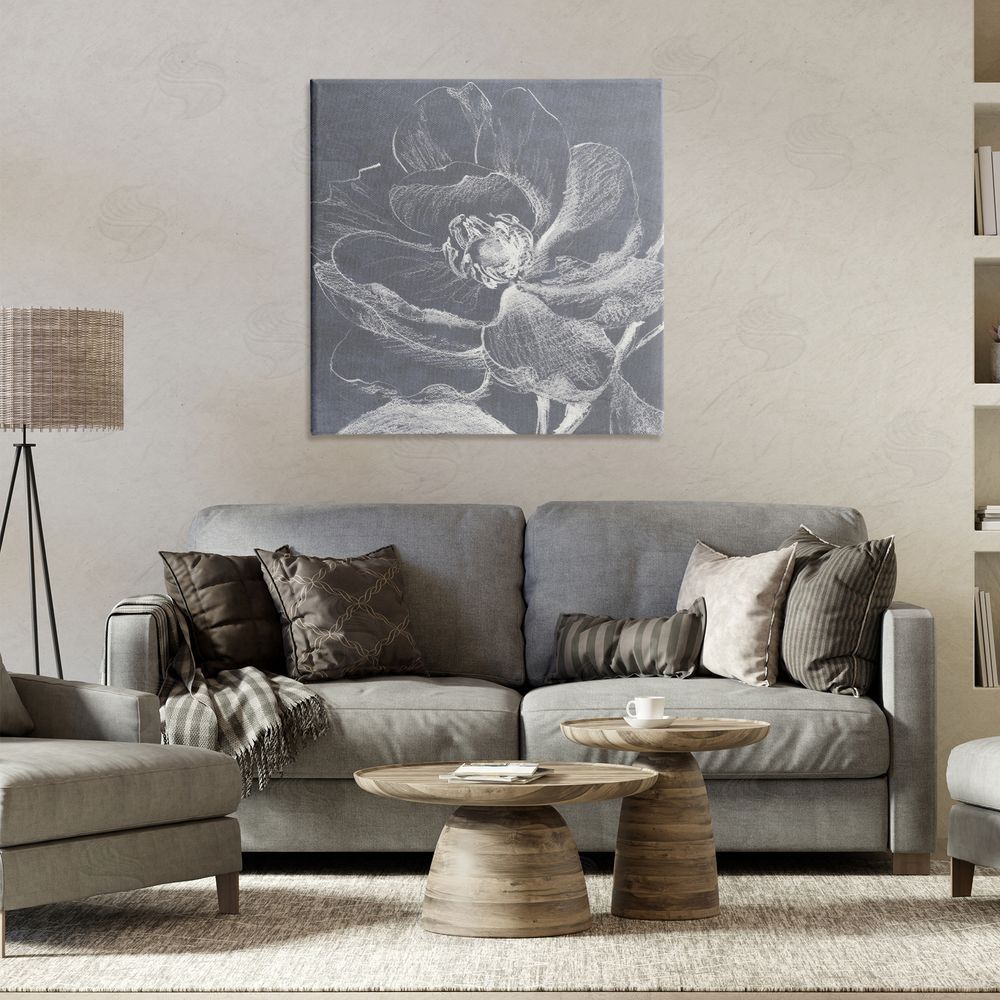 Lanie Loreth Magnolia Sketch Impression Canvas Wall Art Print in Room