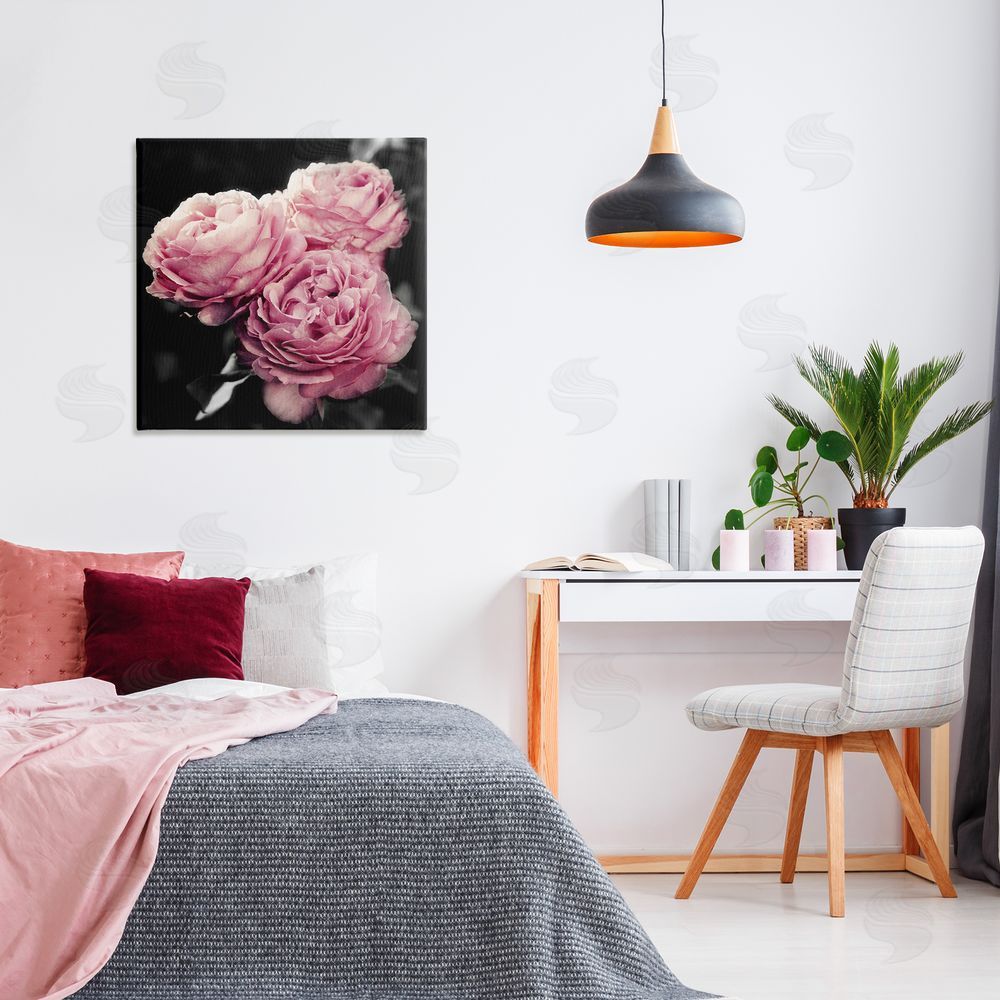 Emily Navas Full Blooming Roses Canvas Wall Art Print in Room