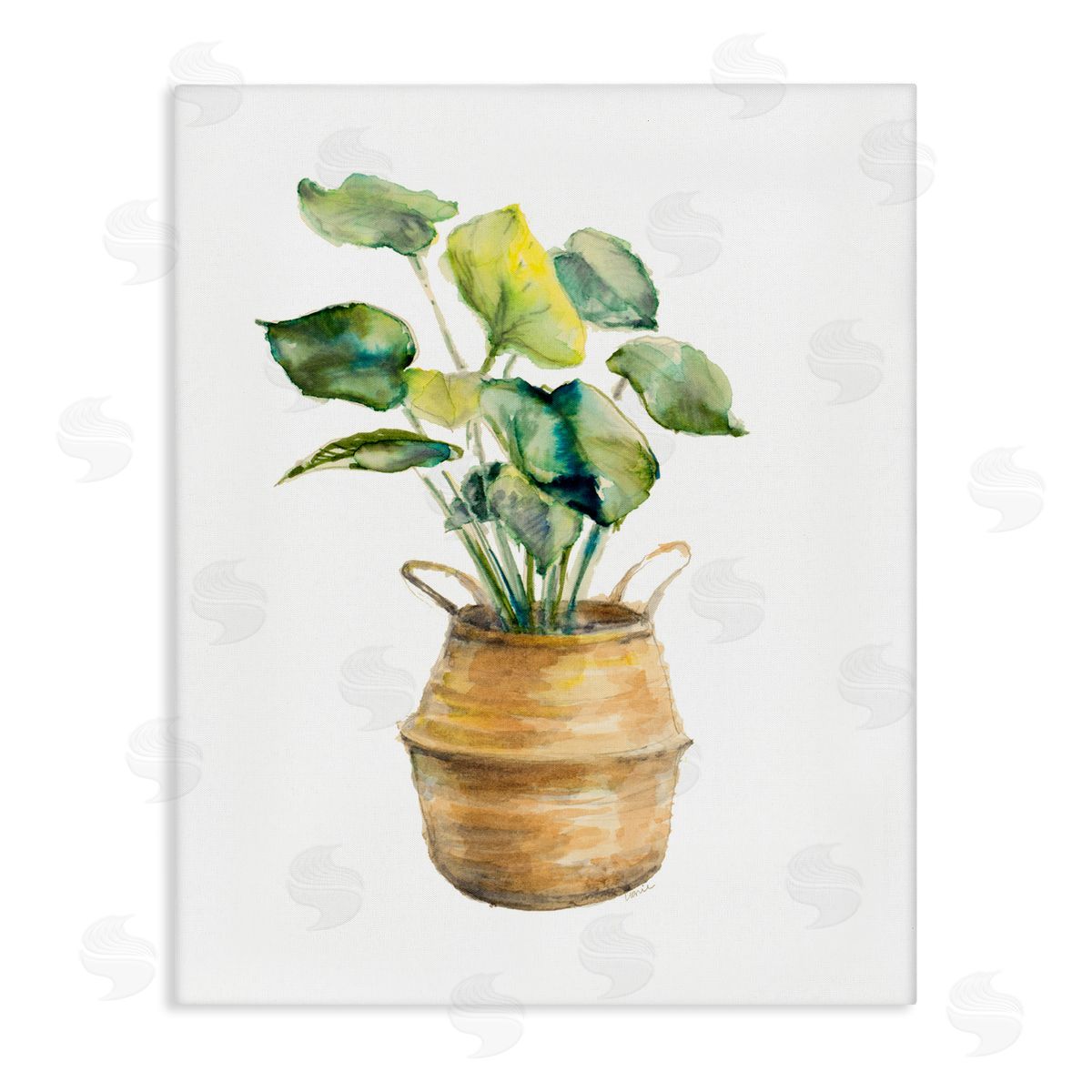 Plant In Pottery Canvas Wall Art, Home Decor by Lanie Loreth