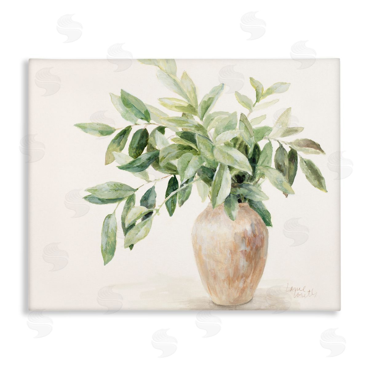 Ivy Potted Plant Canvas Wall Art, Home Decor by Lanie Loreth