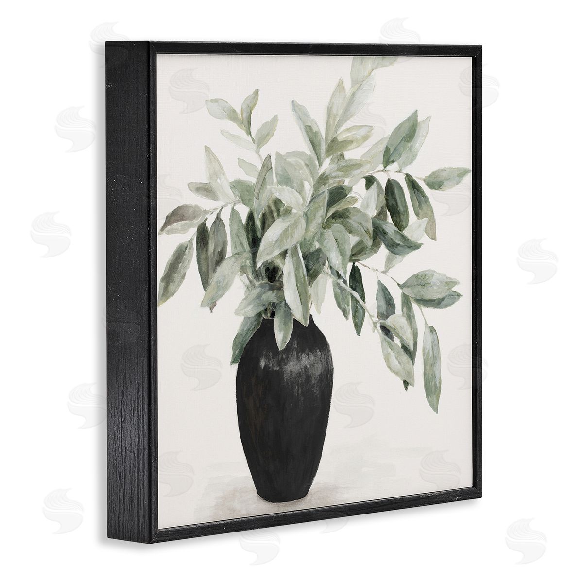 Plant in Black Vase Black Frame Print Wall Art, Home Decor by Lanie Loreth