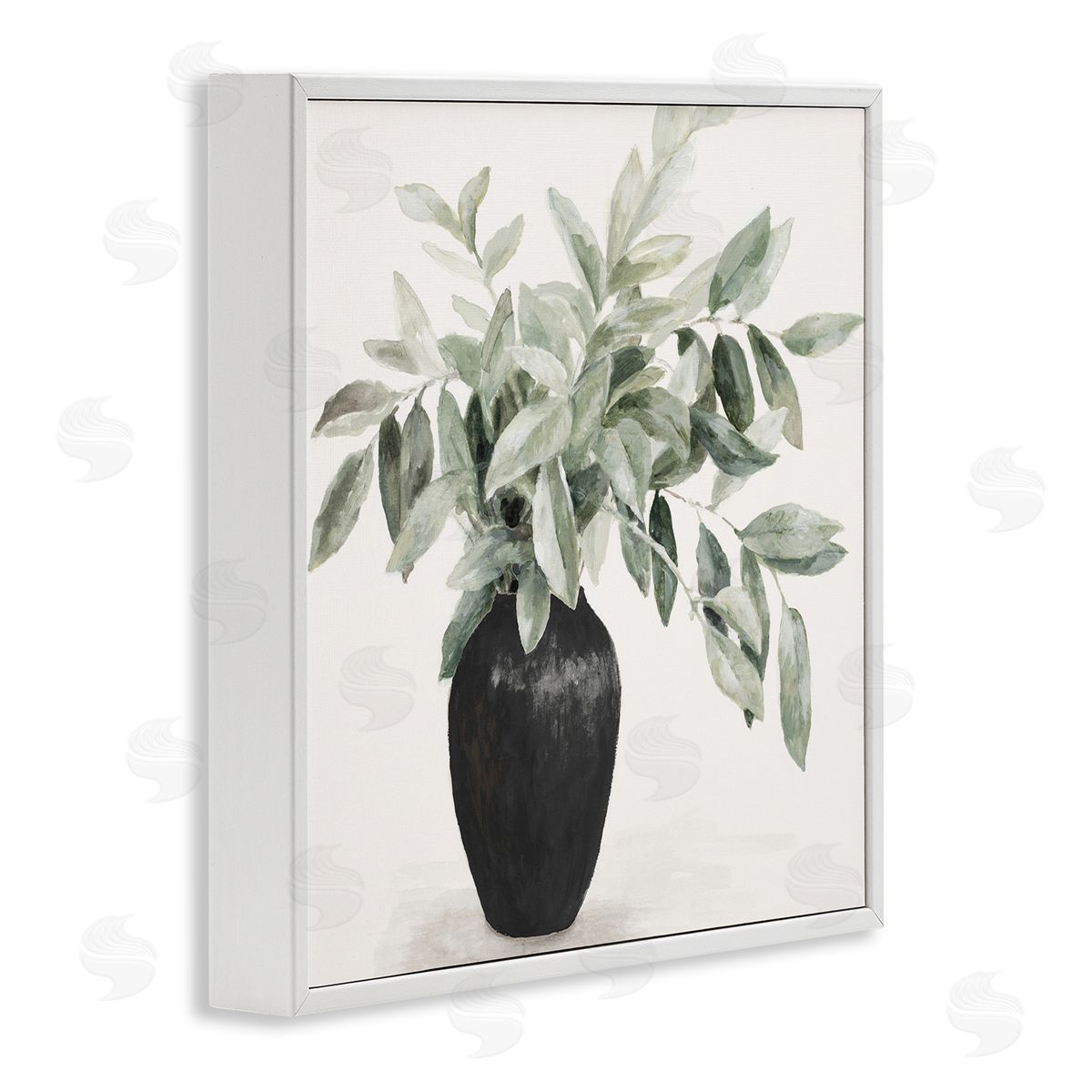 Plant in Black Vase White Frame Print Wall Art, Home Decor by Lanie Loreth