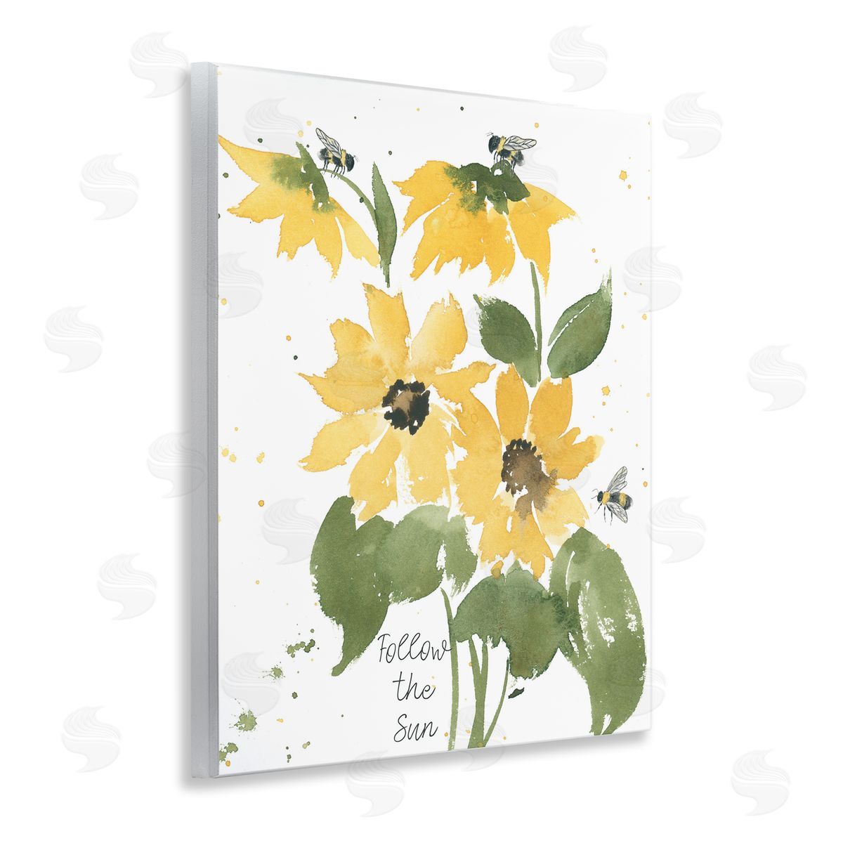 Follow The Sun Phrase Wood Plaque Wall Art, Home Decor by Lucille Price