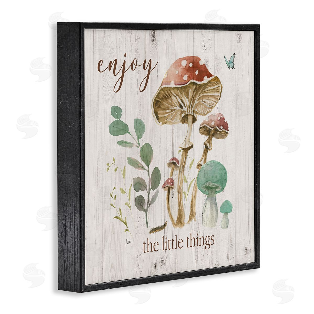 Nan Enjoy Little Things Black Framed Giclee Wall Art Print