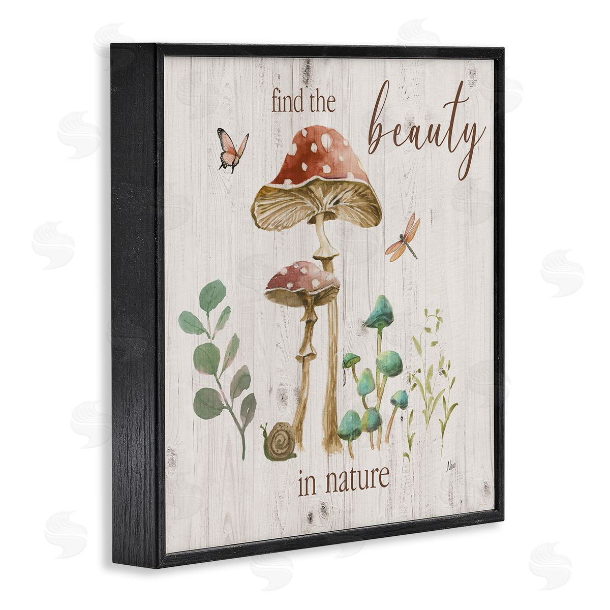 Nan Find Beauty In Nature Black Framed Giclee Wall Art Print