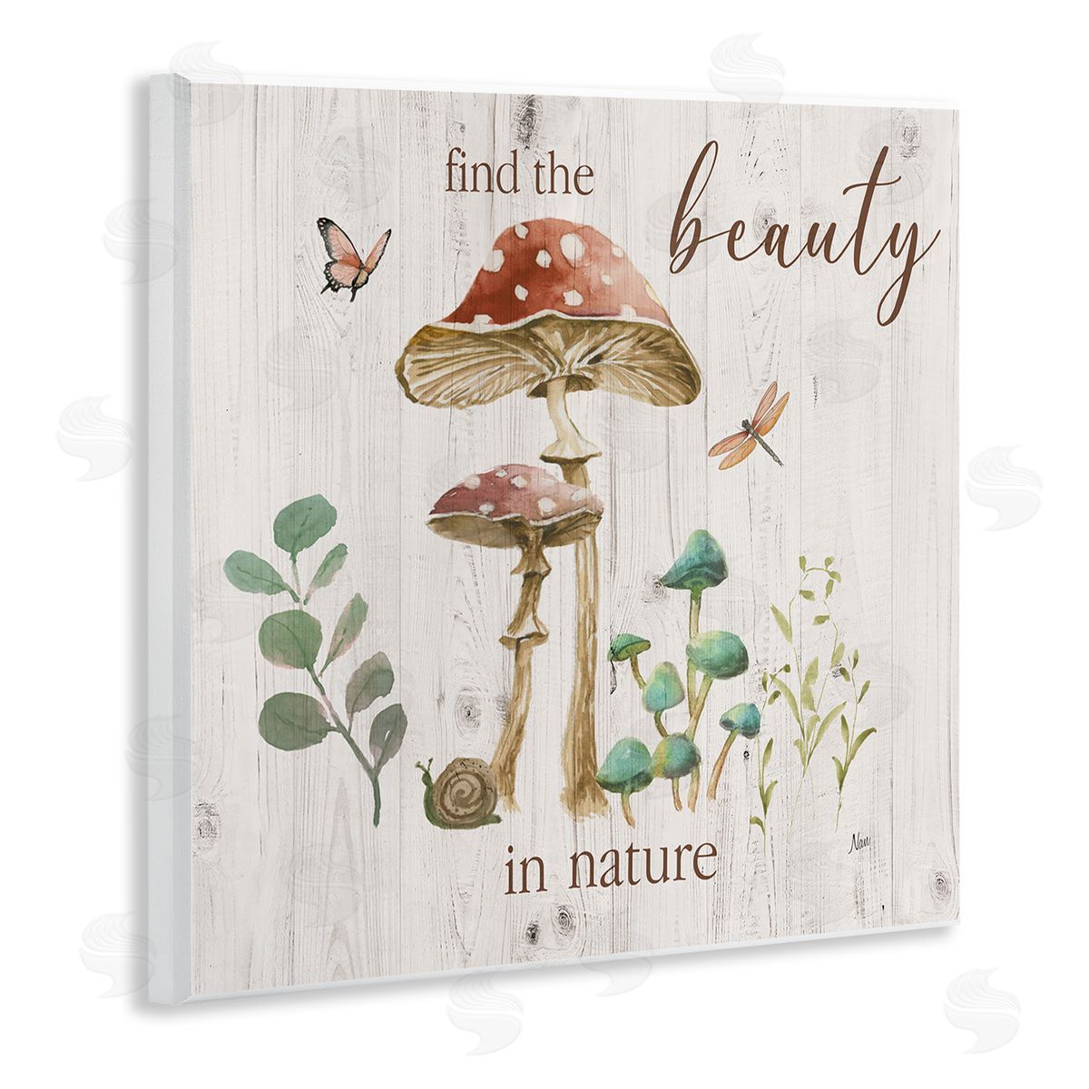 Nan Find Beauty In Nature Wooden Wall Plaque Art Print