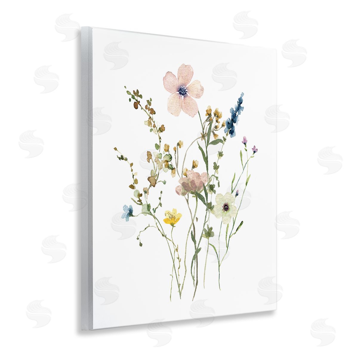 Soft Forest Blooms Wood Plaque Wall Art, Home Decor by Livi Finn