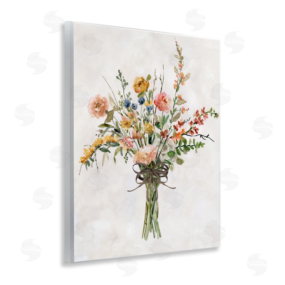 Charming Bright Bouquet Wood Plaque Wall Art, Home Decor by Carol Robinson