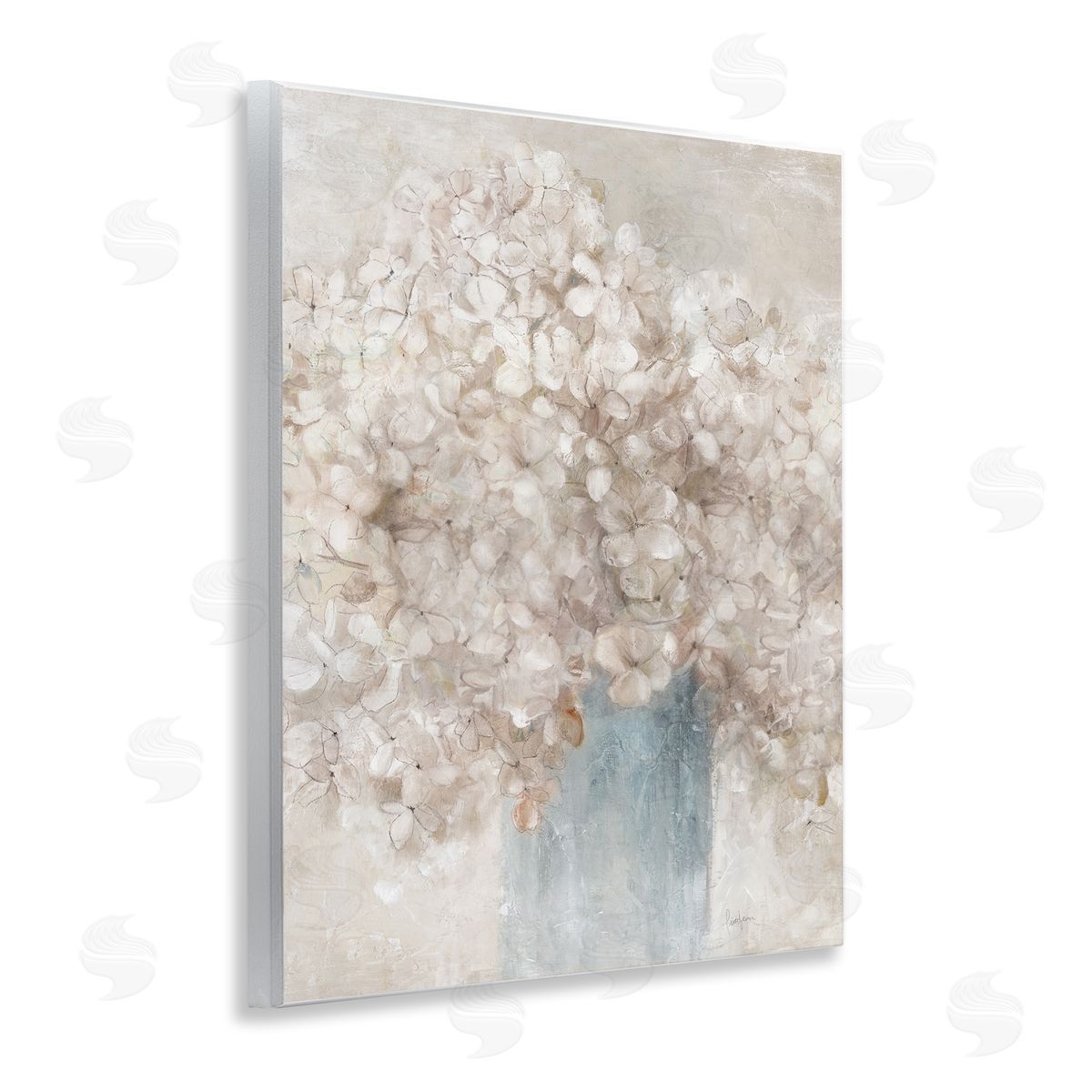 Soft Clouded Bouquet Wood Plaque Wall Art, Home Decor by Livi Finn