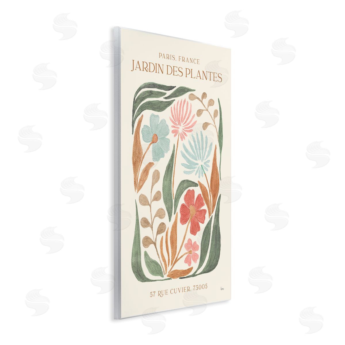 French Exhibition Florals Wood Plaque Wall Art, Home Decor by Veronique Charron