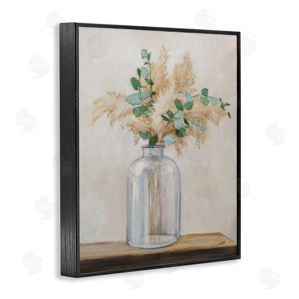 Eucalyptus Herb Vase Black Frame Print Wall Art, Home Decor by Julia Purinton