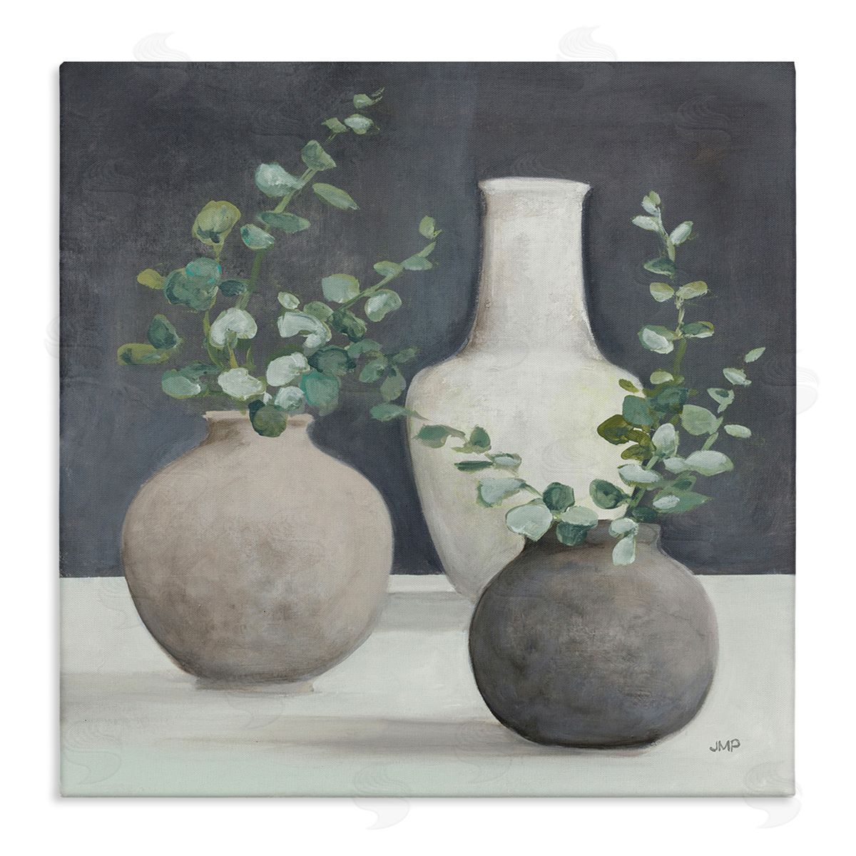 Julia Purinton Fresh Floral Vessels Canvas Wall Art Print