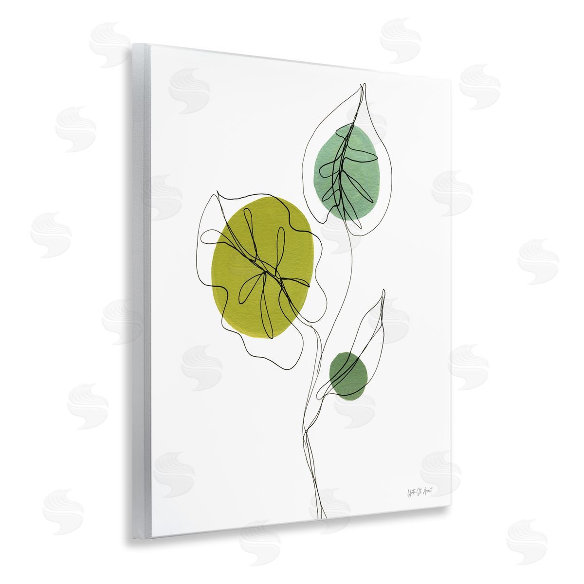 Leafy Garden Delight Wood Plaque Wall Art, Home Decor by Yvette St. Amant