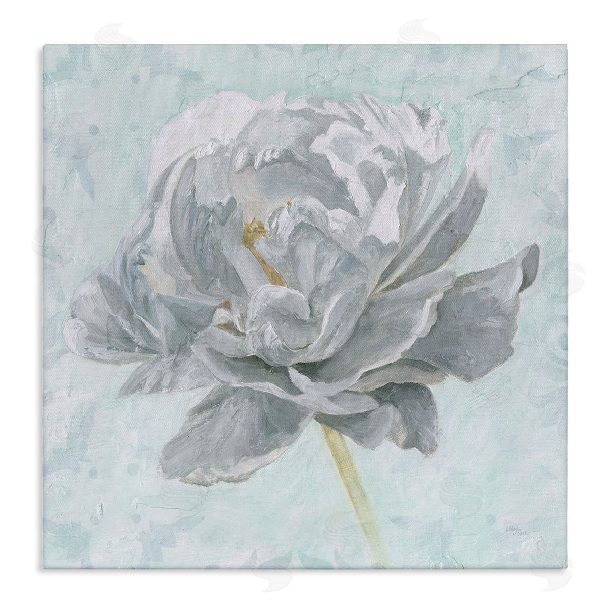 Sublime Peony Bloom Canvas Wall Art, Home Decor by Wellington Studio
