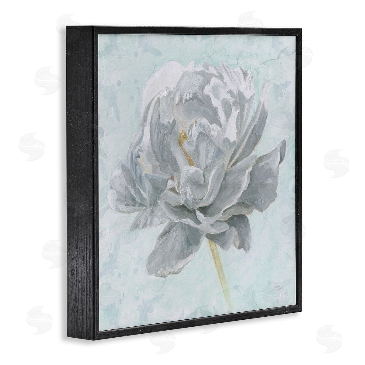 Sublime Peony Bloom Black Frame Print Wall Art, Home Decor by Wellington Studio