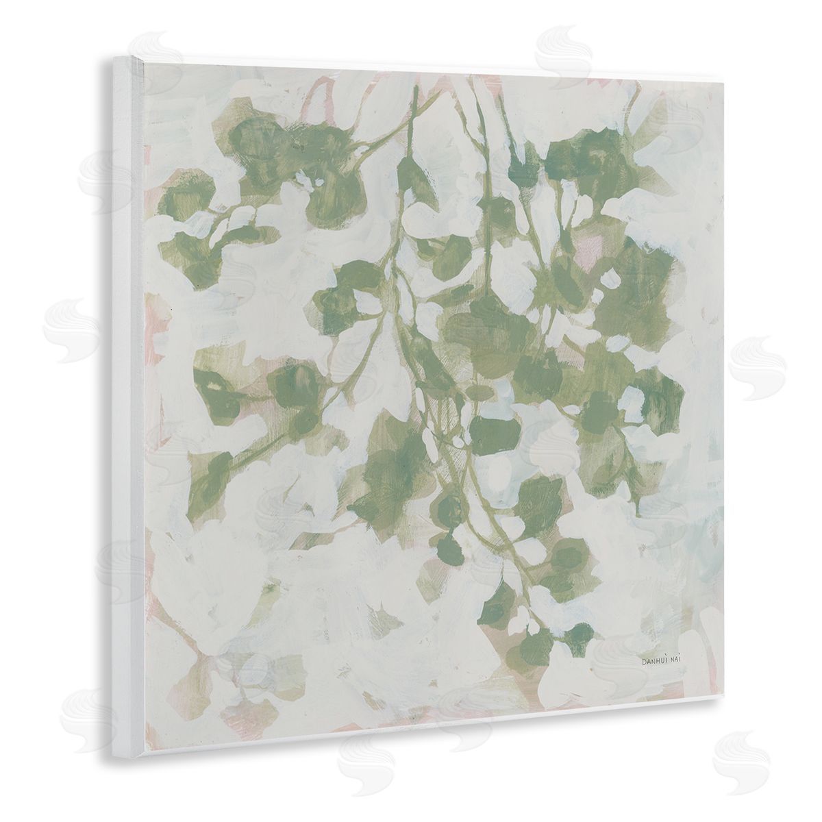 Dancing Leaf Shadows Wood Plaque Wall Art, Home Decor by Danhui Nai