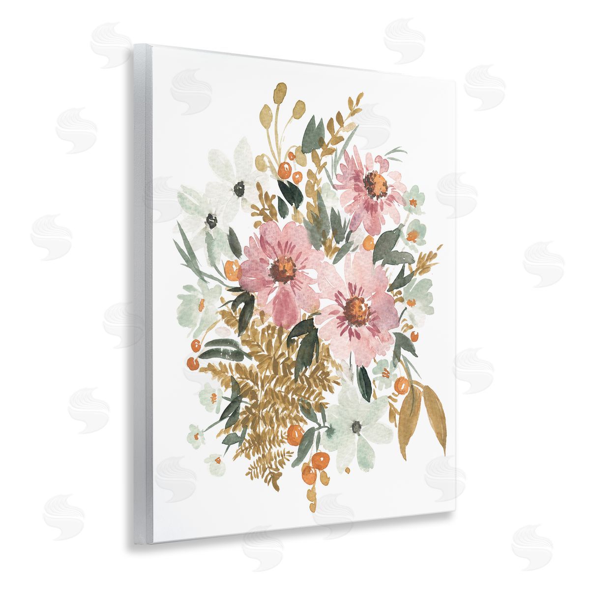 Bundle Of Wildflowers Wood Plaque Wall Art, Home Decor by Amanda Cook