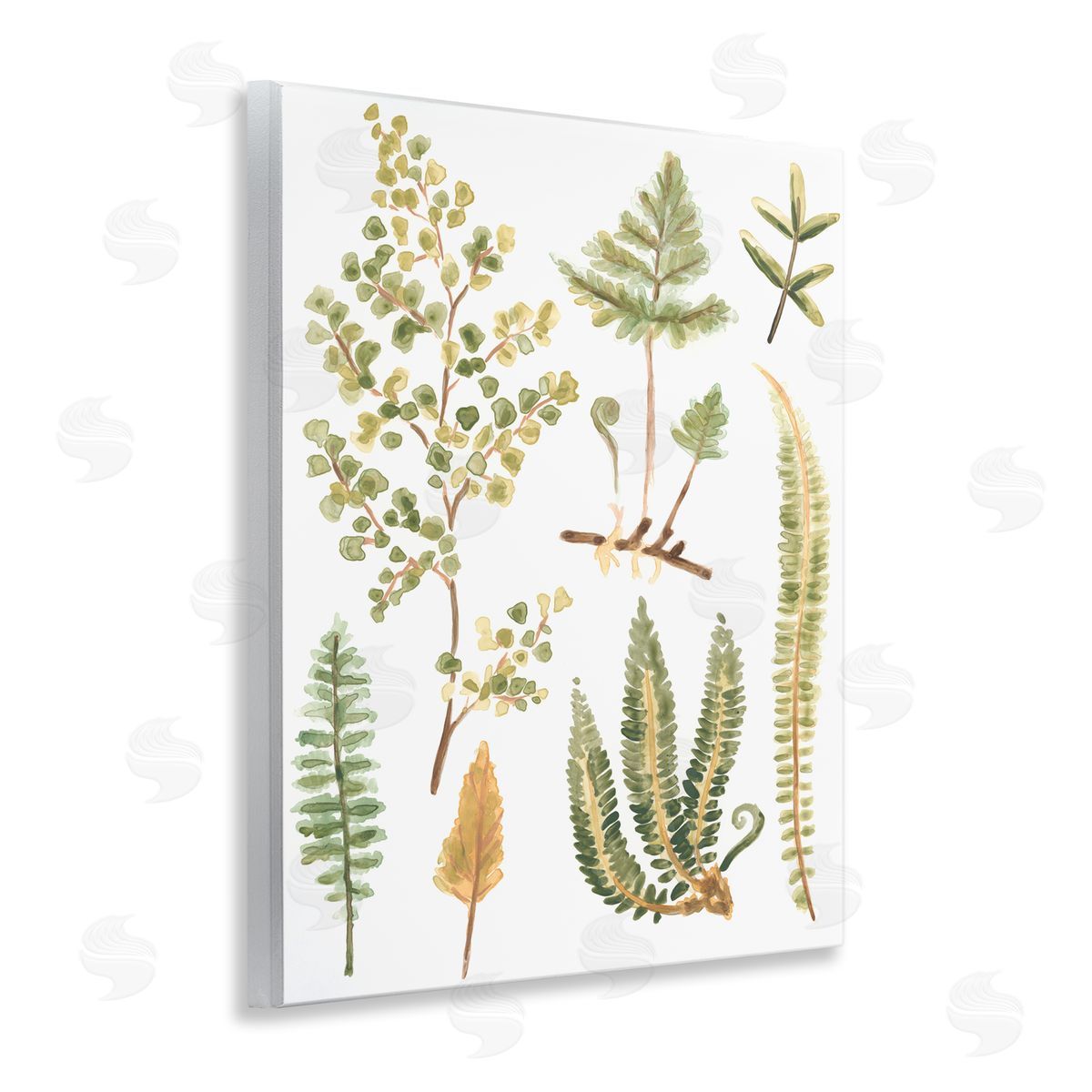 Wild Forest Ferns Wood Plaque Wall Art, Home Decor by June Erica Vess