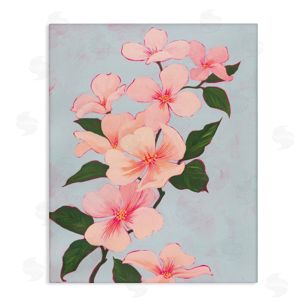 Delicate Cherry Blossoms Canvas Wall Art, Home Decor by Grace Popp