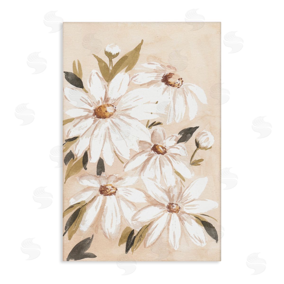 Soft Muted Daisies Canvas Wall Art, Home Decor by Amanda Cook