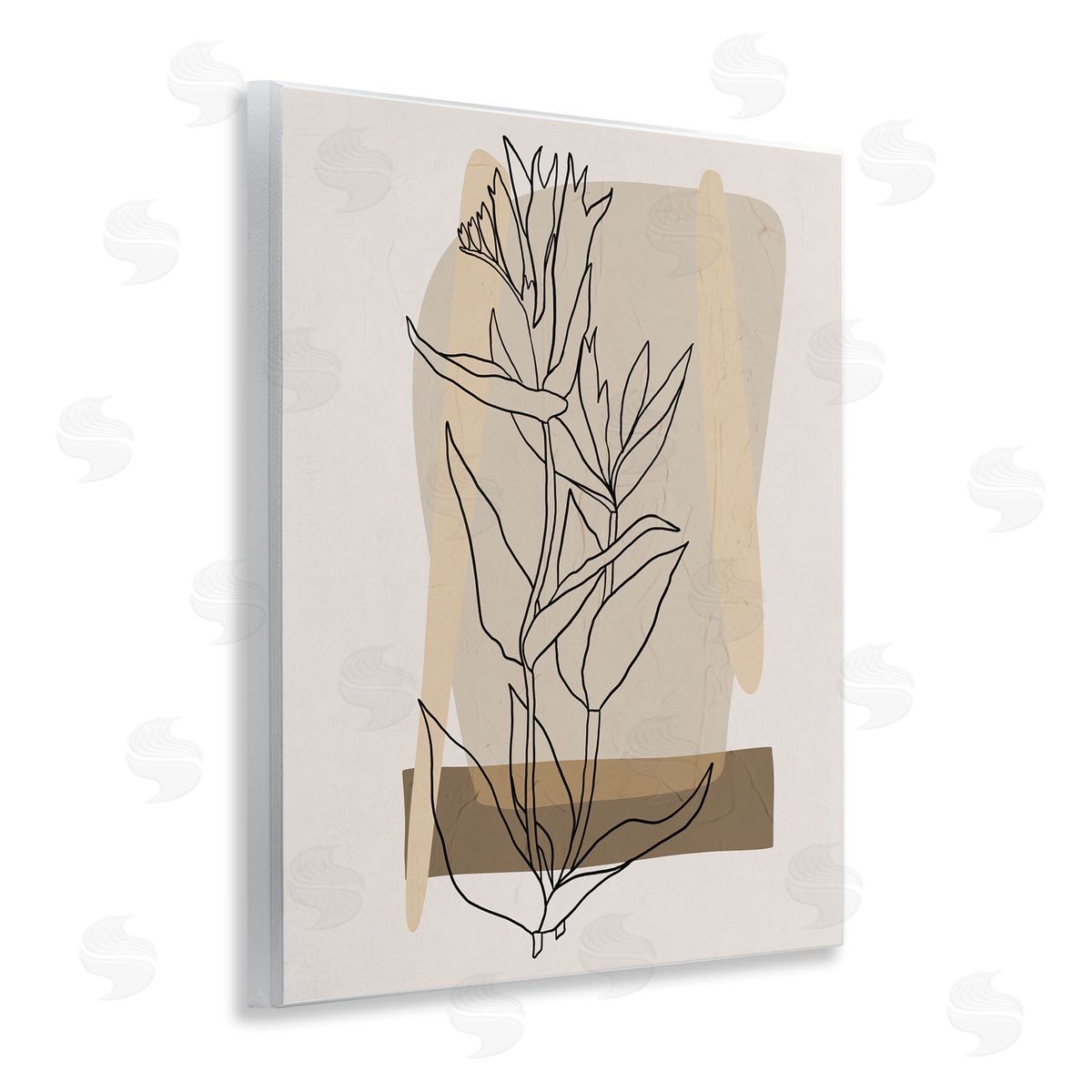 Southwestern Plant Leaves Wood Plaque Wall Art, Home Decor by Regina Moore