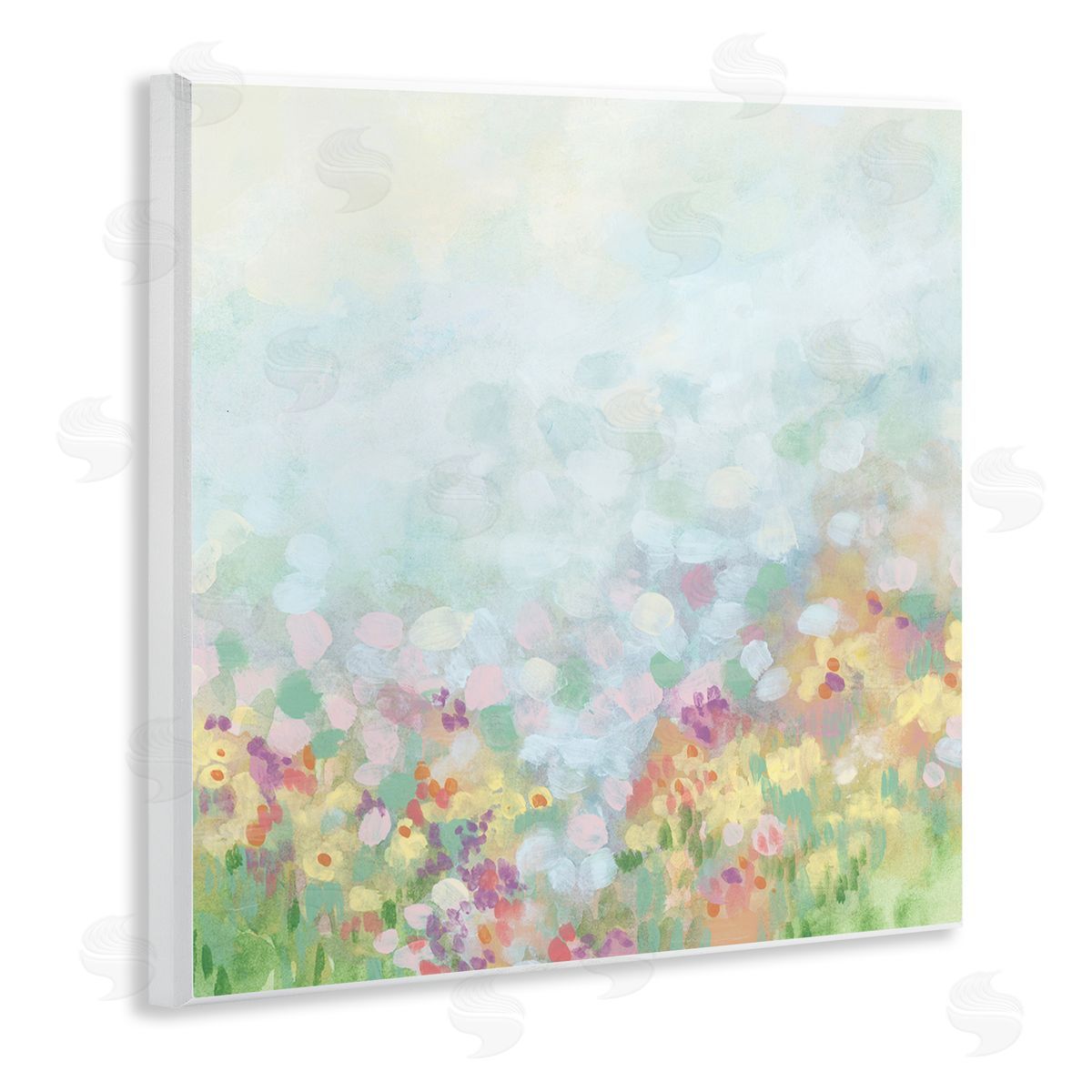 Abstract Soft Meadow Wood Plaque Wall Art, Home Decor by June Erica Vess