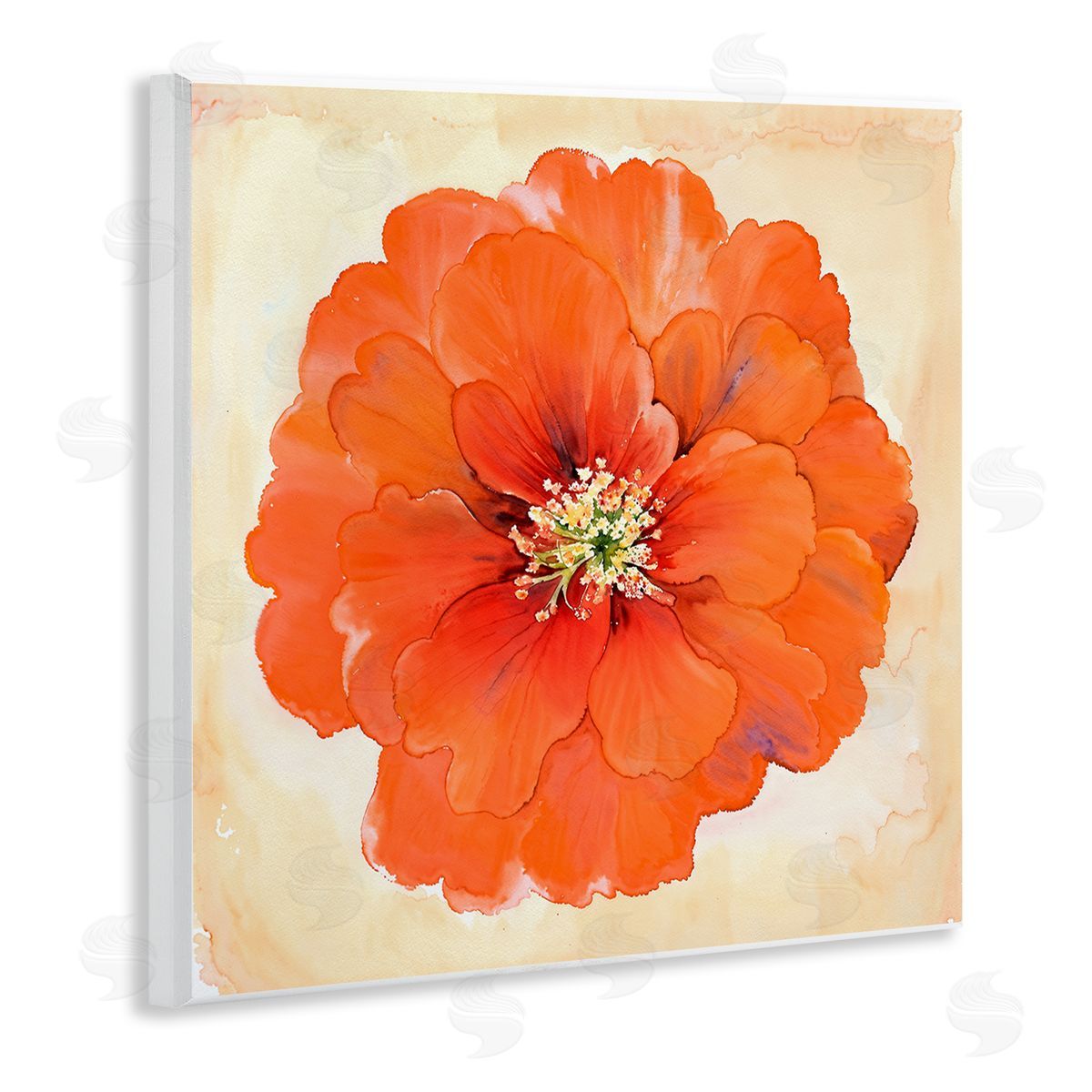 Christine Zalewski Mixed Media Flowers Wooden Wall Plaque Art Print