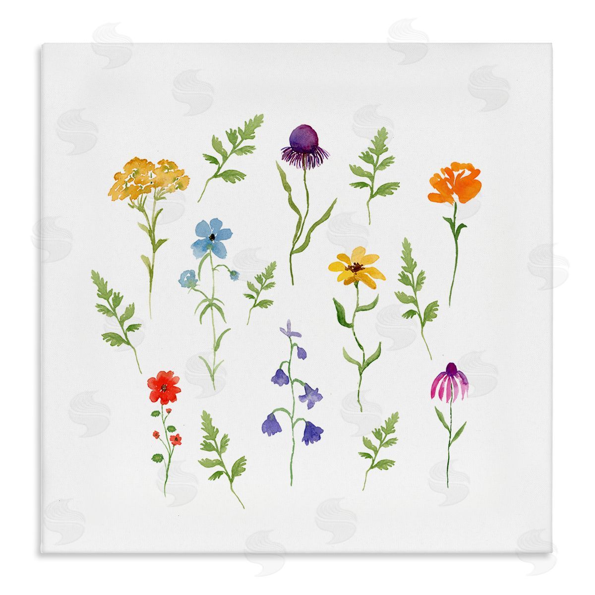 Corinne Rose Designs Various Cottage Herbs Canvas Wall Art Print