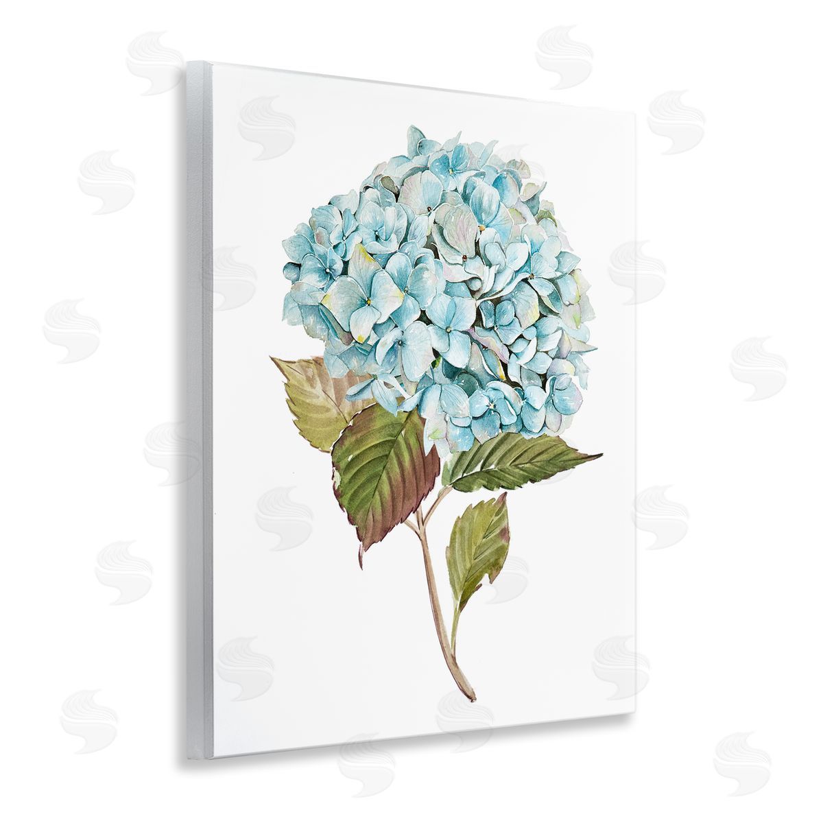 Simple Hydrangea Bud Wood Plaque Wall Art, Home Decor by Enya Todd