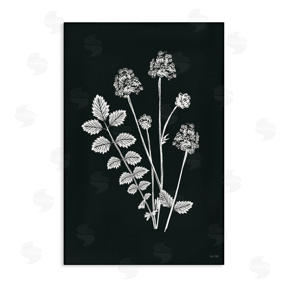 Herb Bunches Impression Canvas Wall Art, Home Decor by House Fenway