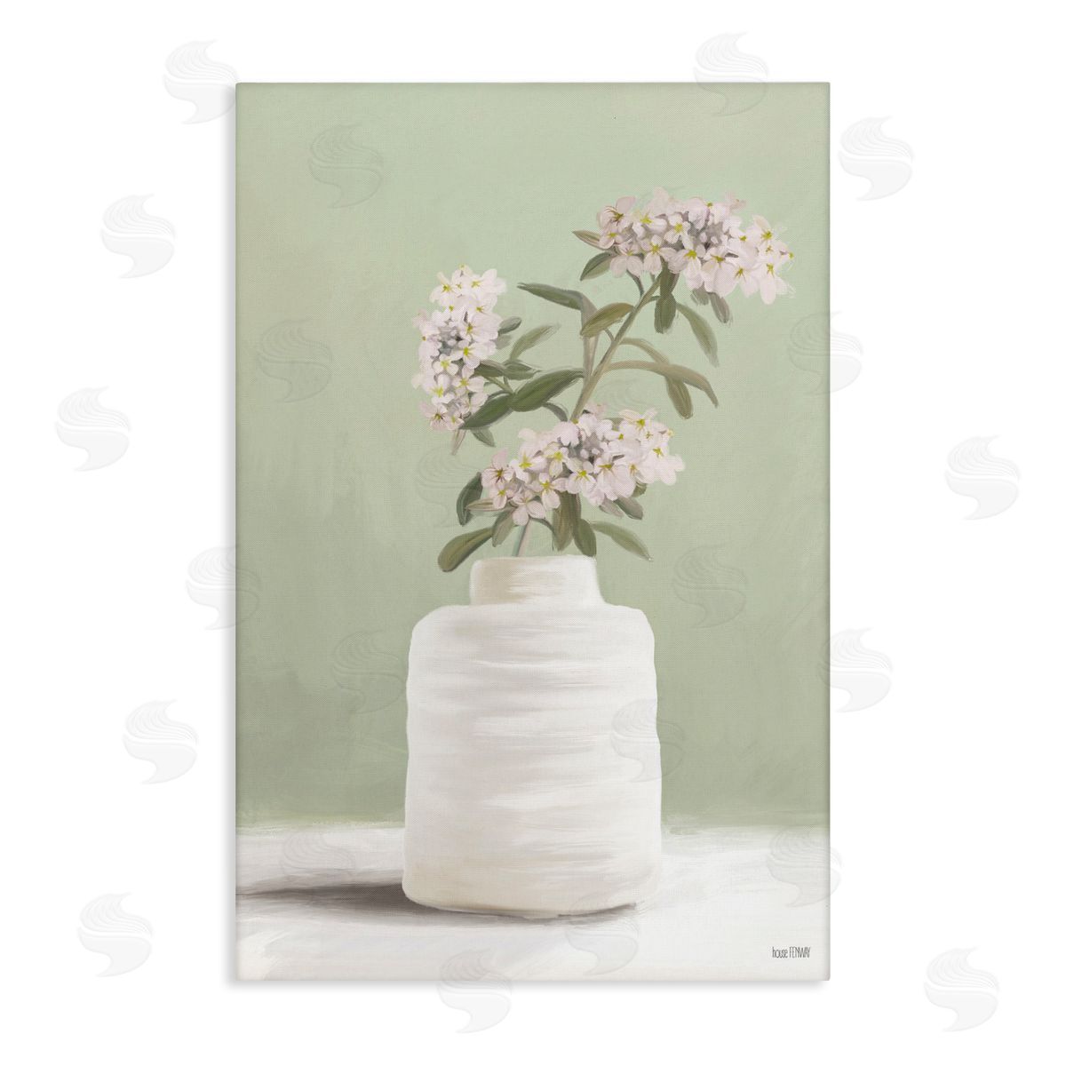 Simple Herb Vase Canvas Wall Art, Home Decor by House Fenway
