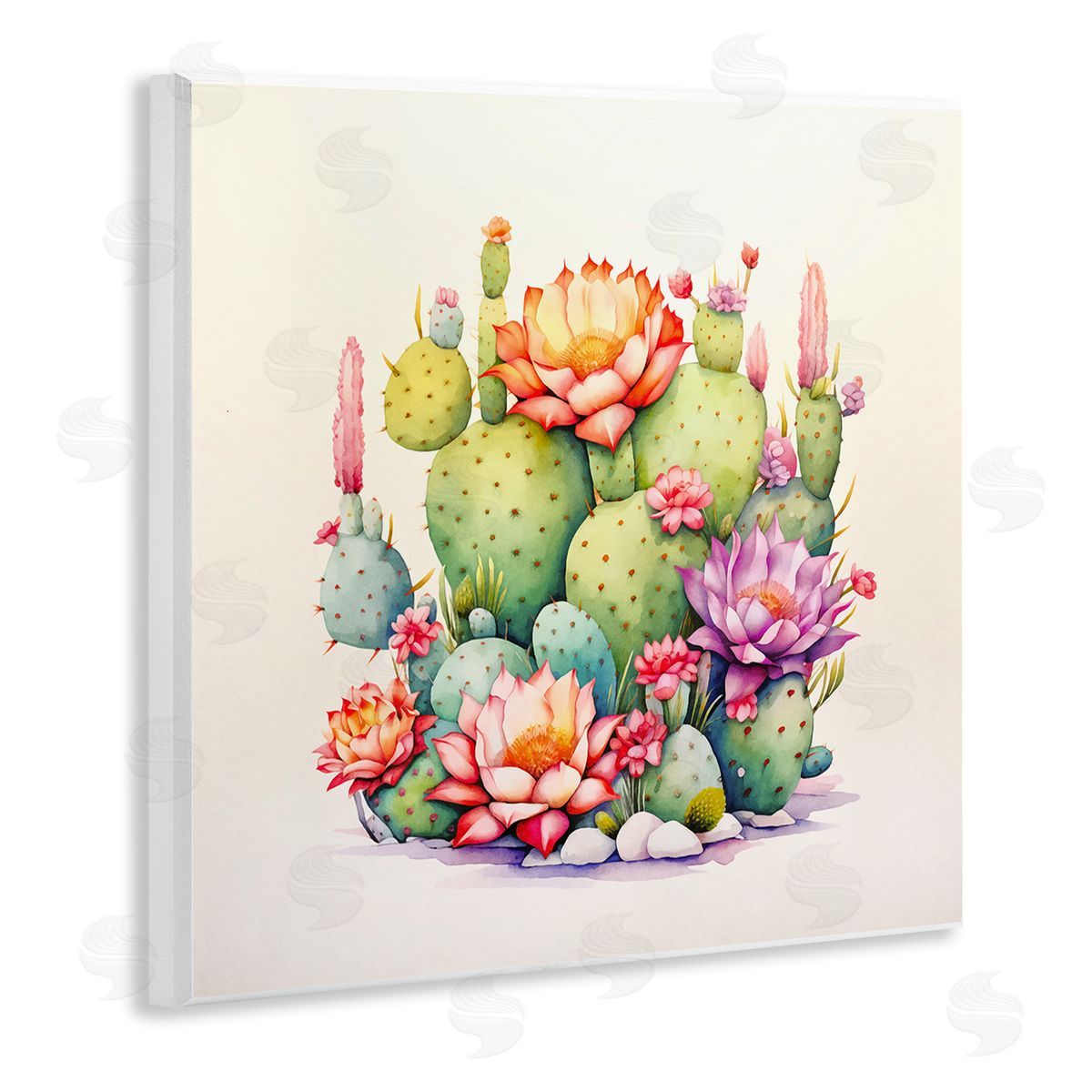 Andrea Haase Desert Spring Blooms Wooden Wall Plaque Art Print