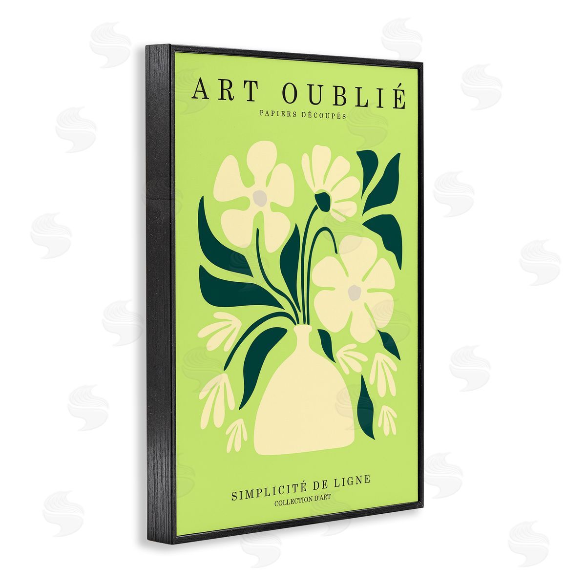 French Gallery Bouquet Black Frame Print Wall Art, Home Decor by Incado