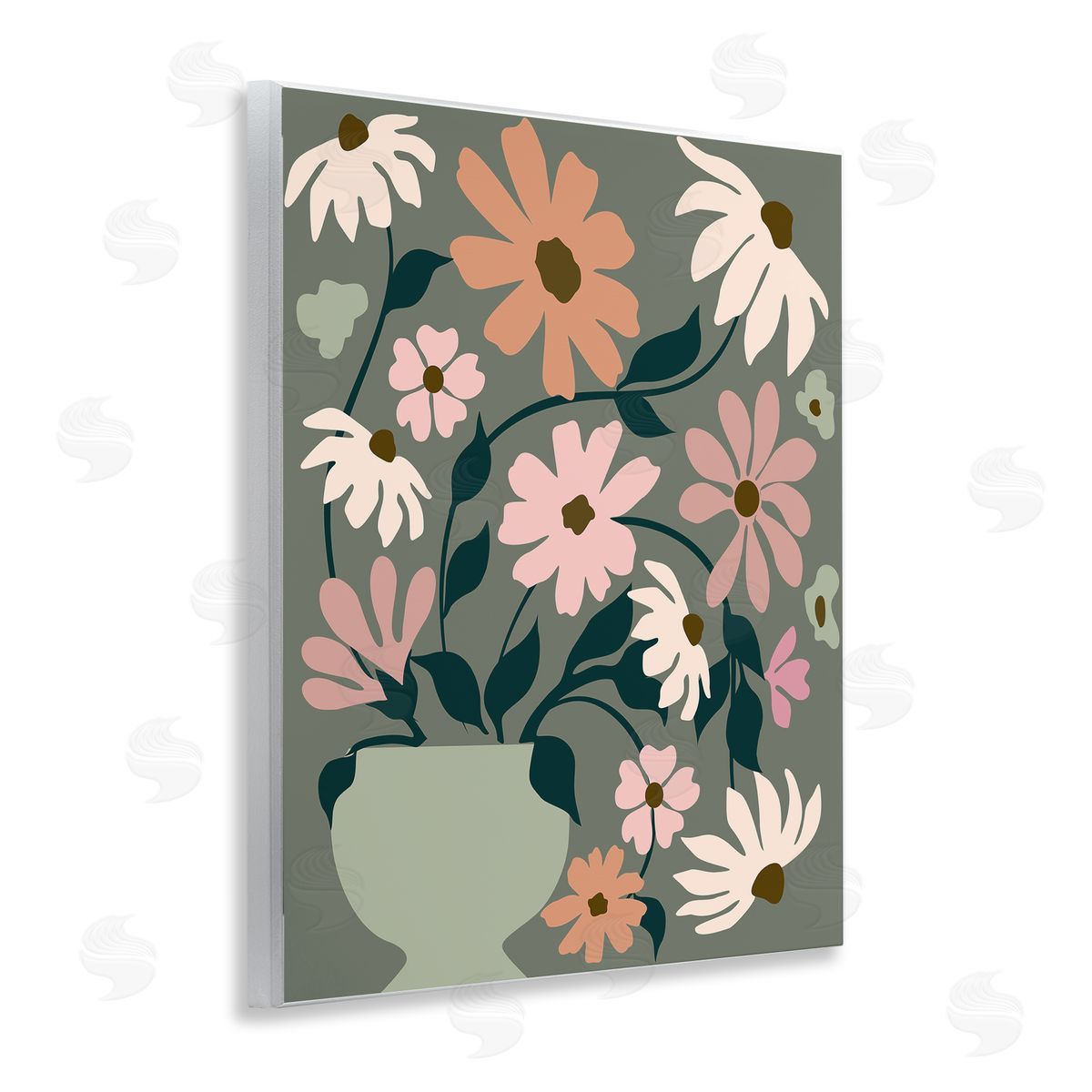 Gerbera Daisy Bouquet Wood Plaque Wall Art, Home Decor by Incado