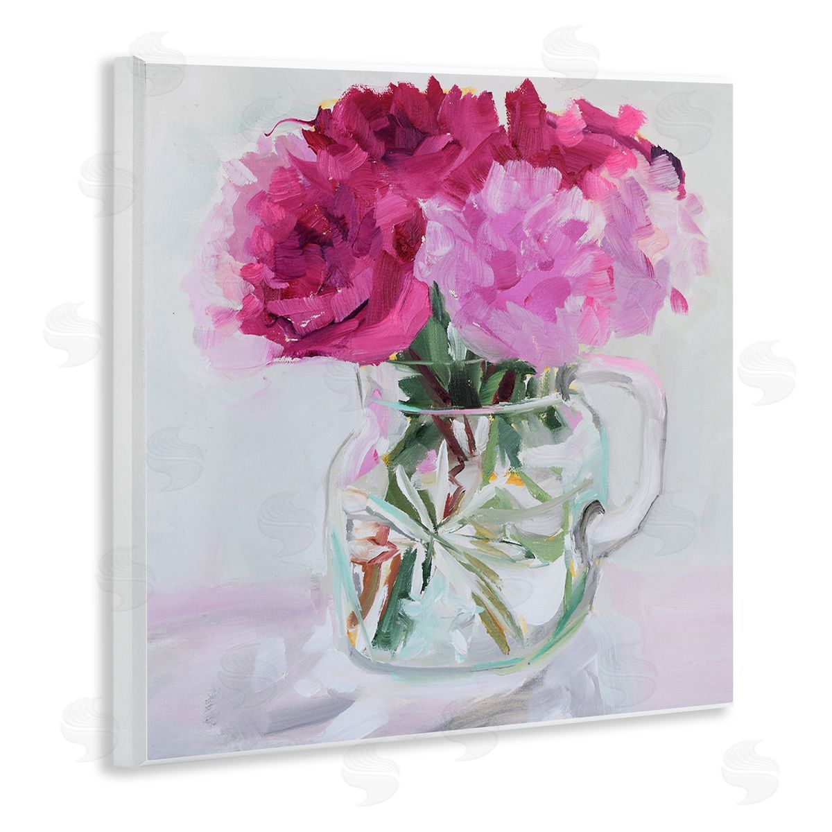 Jenny Westenhofer Pretty In Pink Peonies Wooden Wall Plaque Art Print