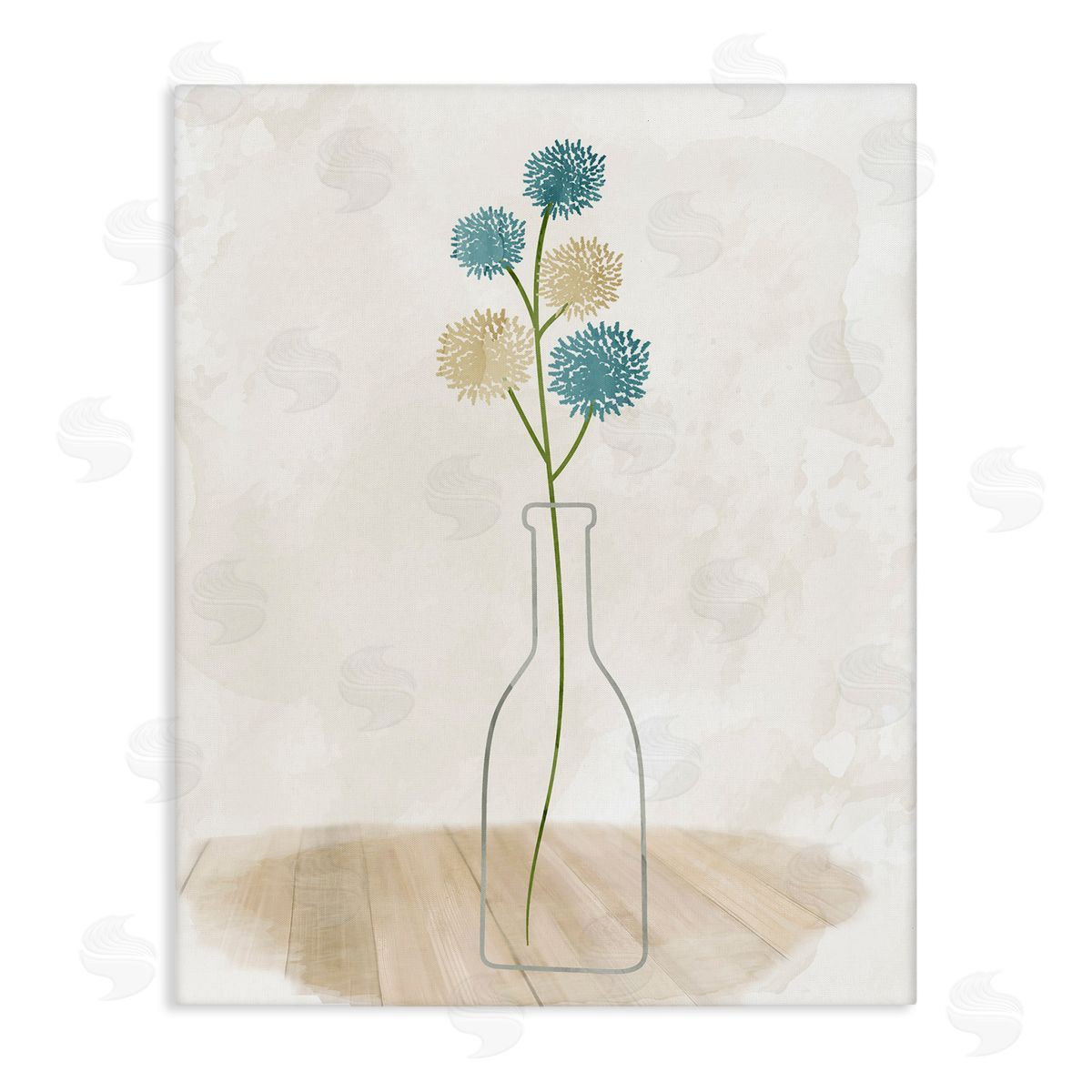 Simple Bud Vase Canvas Wall Art, Home Decor by Kim Allen