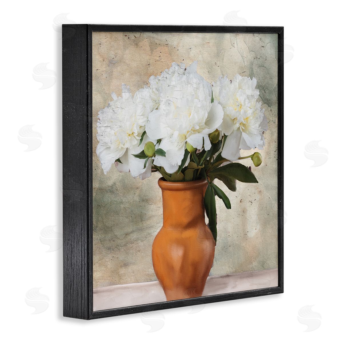 Kim Allen Rustic Terracotta Vase Black Framed Giclee Wall Art Print