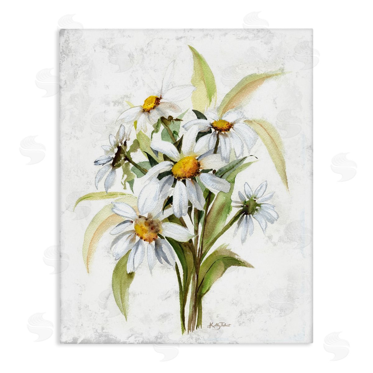 Kelley Talent Simple Daisy Bundle Canvas Wall Art Print