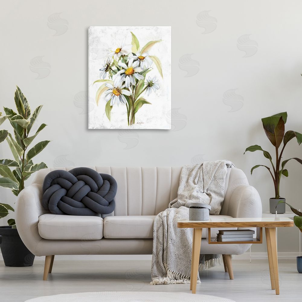 Kelley Talent Simple Daisy Bundle Canvas Wall Art Print in Room