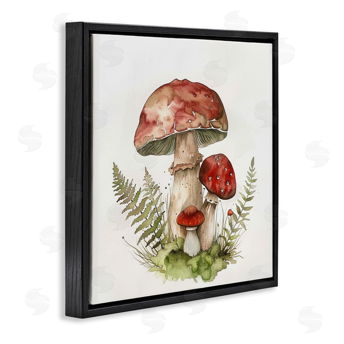 Lazar Studio Enchanted Forest Floor Black Floating Frame Canvas Wall Art Print