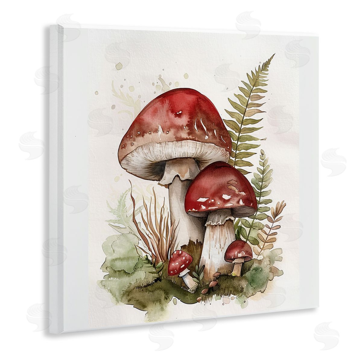 Lazar Studio Enchanted Forest Mushrooms Wooden Wall Plaque Art Print