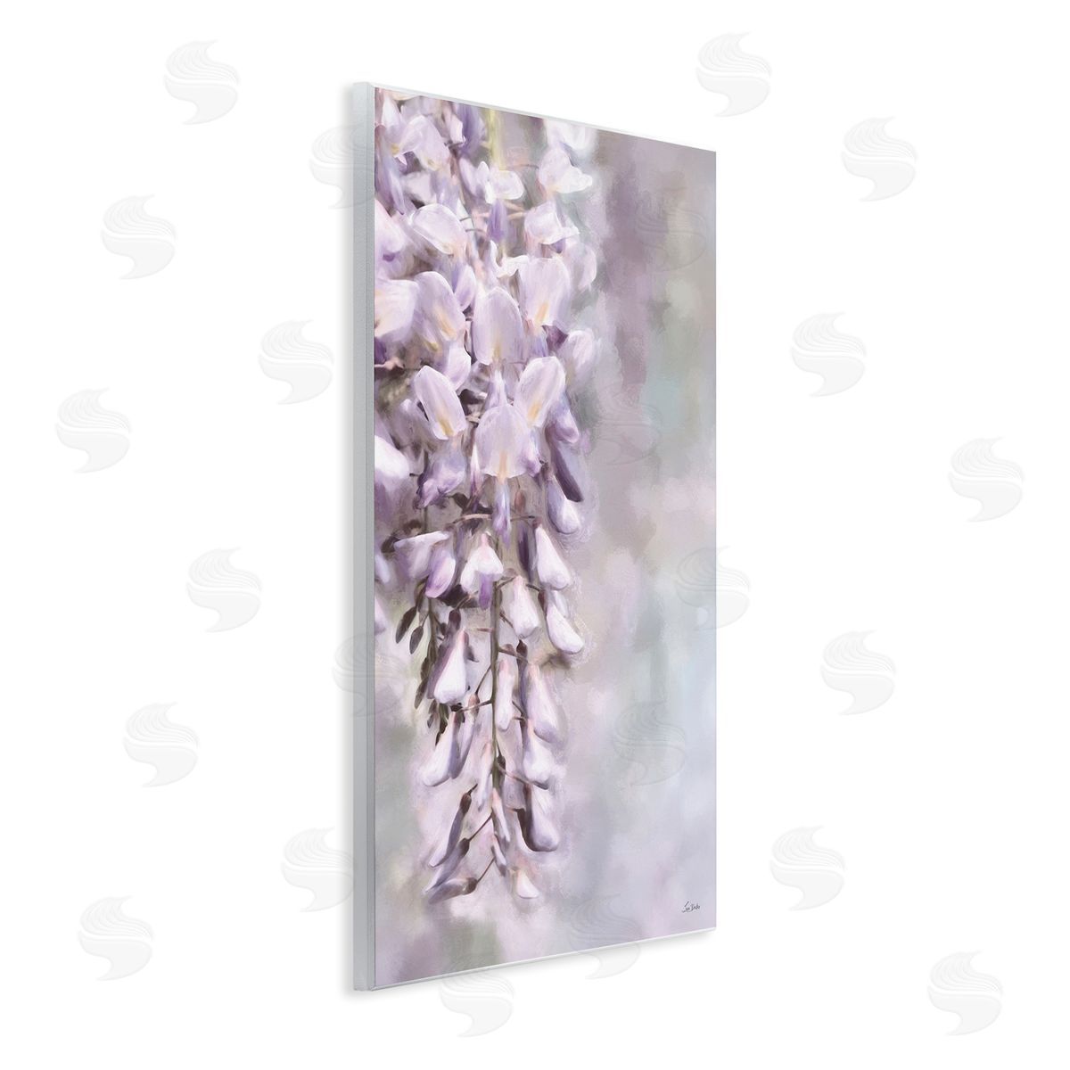 Soft Foxglove Petals Wood Plaque Wall Art, Home Decor by Lori Deiter