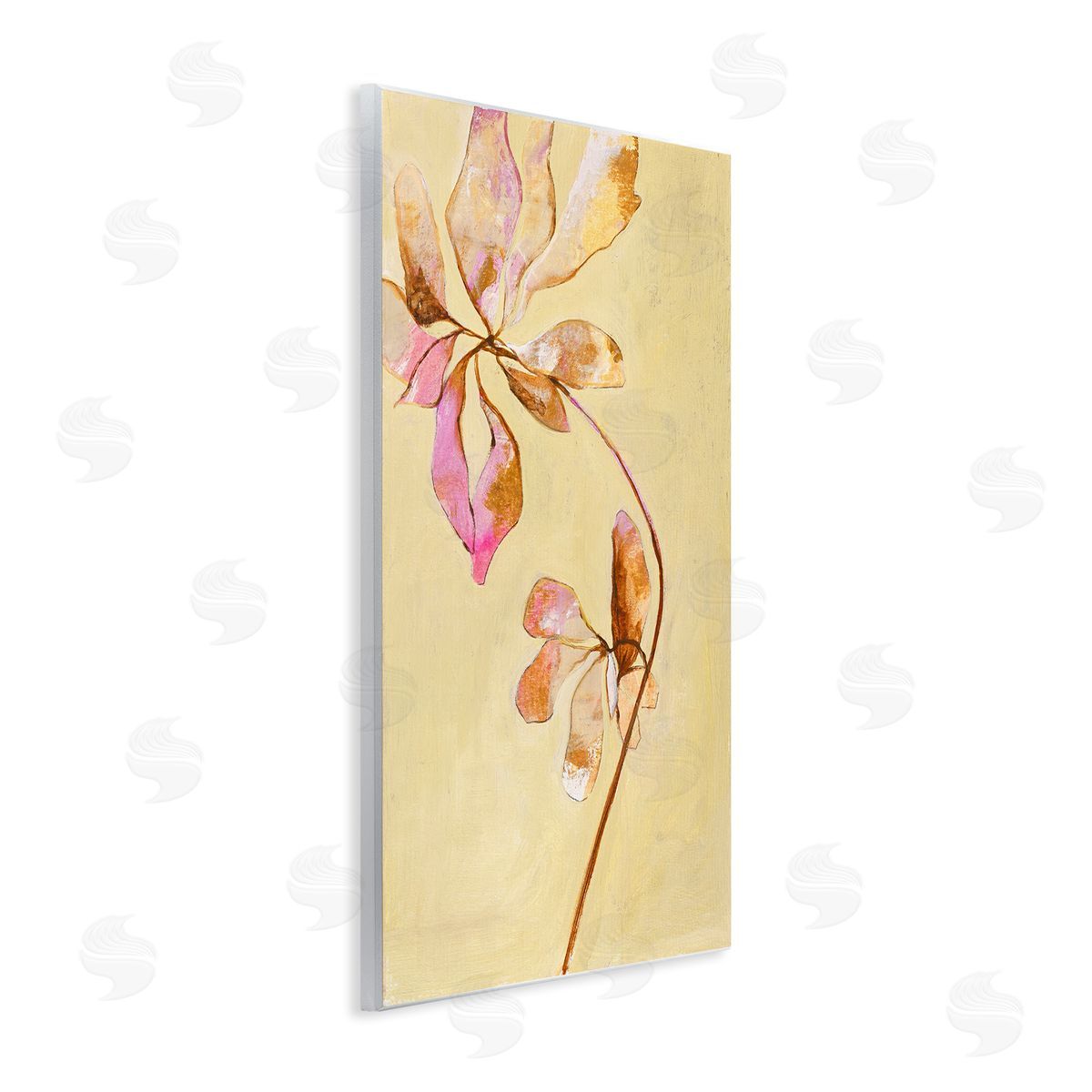 Rustic Petals Impression Wood Plaque Wall Art, Home Decor by Design Fabrikken