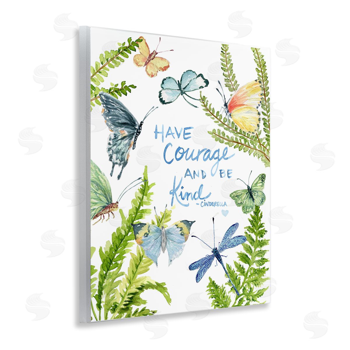 Courage and Kindness Phrase Wood Plaque Wall Art, Home Decor by Melissa Hyatt